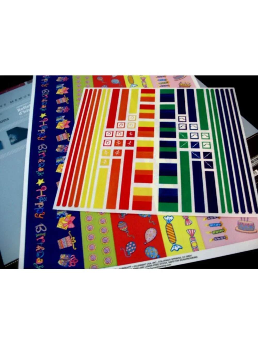 Creative Memories, 12x12 Winter Reflections 8 Sheets Paper Pack  NIP , Dance, +